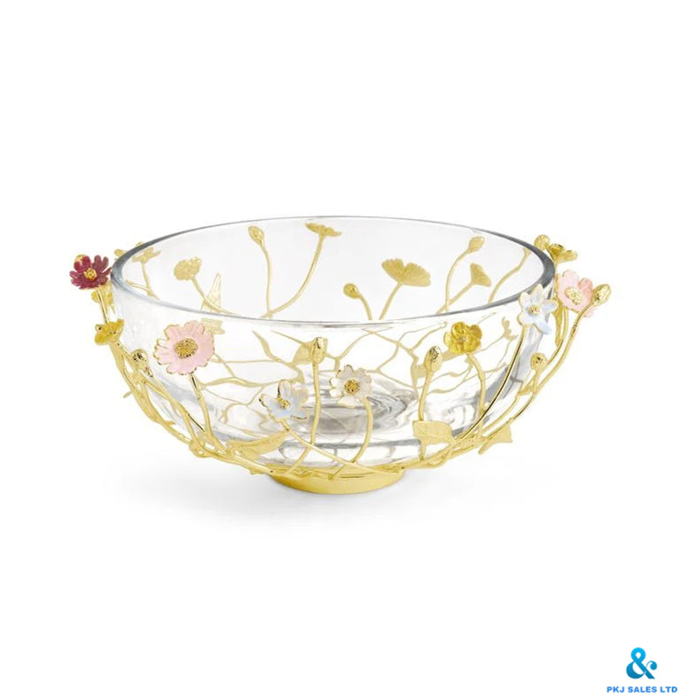 Wildflower Glass Bowl
