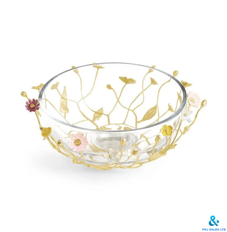 Wildflower Glass Bowl