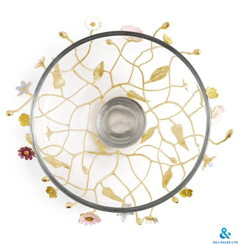 Wildflower Glass Bowl