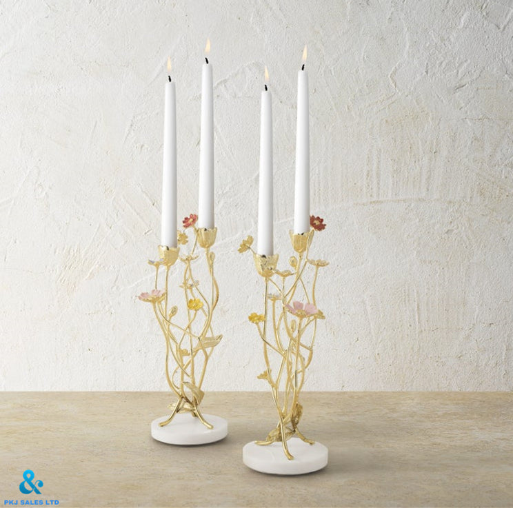 Candlestick ornaments (two-piece set)