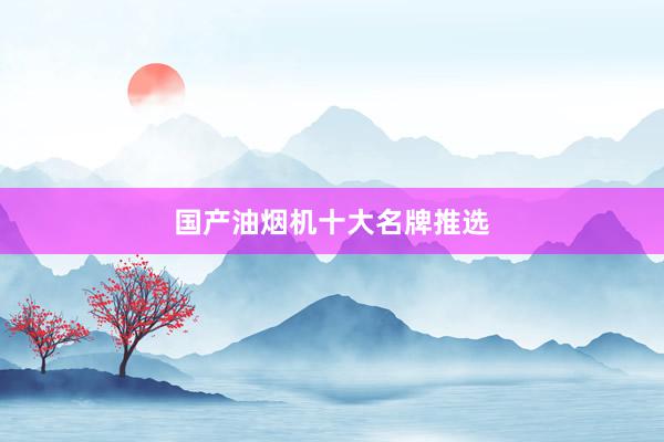 国产油烟机十大名牌推选