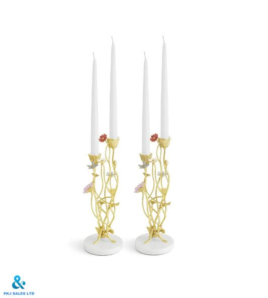 Candlestick ornaments (two-piece set)