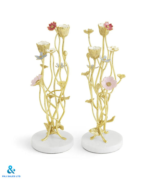 Candlestick ornaments (two-piece set)